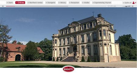 bugatti veyron virtual tour 1 at Bugatti Virtual Factory Tour