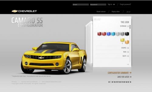 customised camaro en at GM launched online configurator for 2010 Camaro