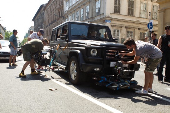 die hard benz 2 545x363 at $11 Million Die Hard Chase Scene Wrecks 132 Cars