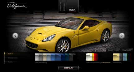 ferrari california configuratore 01 at Ferrari Launched Configurator Site for California