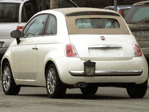fiat 500 c1 at Fiat 500 Convertible Spyshots