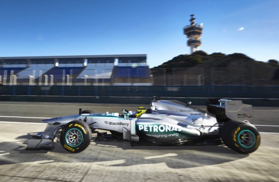 mercedes f1 w04 545x357 at Mercedes AMG Petronas F1 W04 Unveiled at Jerez