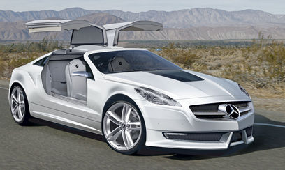 slk gullwing at Mercedes to make hybrid SLK Gullwing?