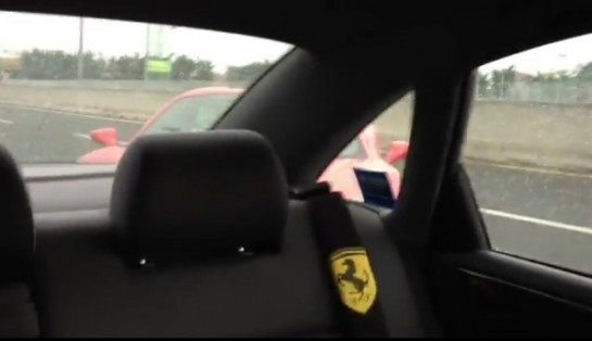458 crash 545x314 at Video: Its not easy overtaking in a Ferrari 458!