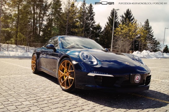 991 PUR RG 1 545x362 at Gallery: Porsche 991 on Gold PUR Wheels