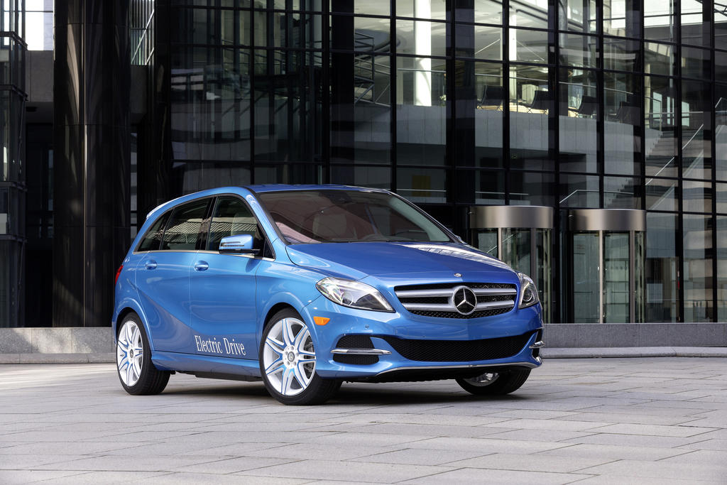 B Class Electric Drive 1 at Mercedes B Class Electric Drive Revealed at NYAS