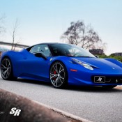 Blue Ferrari 458 Italia on PUR 1 175x175 at Gallery: Blue Ferrari 458 Italia on PUR Wheels