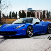 Blue Ferrari 458 Italia on PUR 2 175x175 at Gallery: Blue Ferrari 458 Italia on PUR Wheels