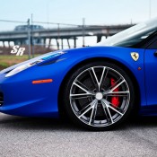 Blue Ferrari 458 Italia on PUR 5 175x175 at Gallery: Blue Ferrari 458 Italia on PUR Wheels