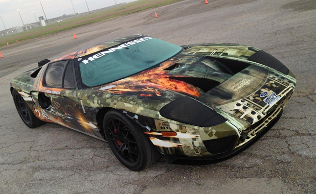 Hennessey Ford GT at Hennessey Ford GT Claims 267.6 mph Standing Mile Record