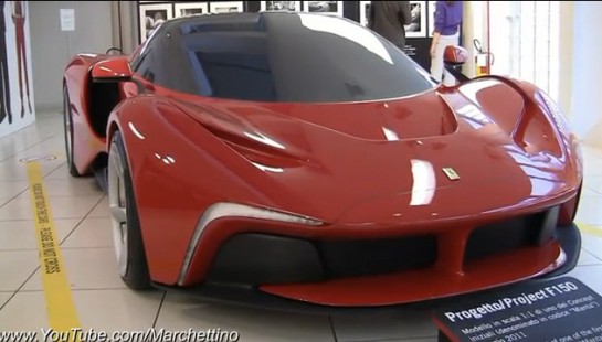 LaFerrari Concept Manta 545x310 at LaFerrari Concept Manta at Ferrari Exhibition   Video