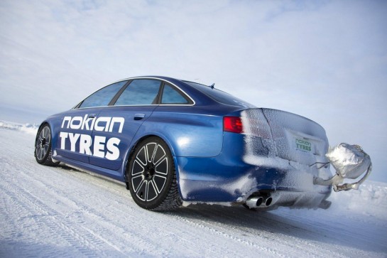 Nokian Tyres RS6 1 545x363 at Nokian Tyres Audi RS6 Sets New Ice Speed Record