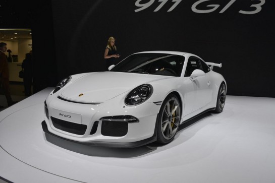 Porsche 991 GT3 1 545x363 at Porsche 991 GT3 Unveiling at Geneva   Video