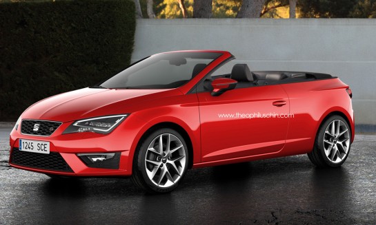 SEAT Leon Cabriolet 1 545x327 at Renderings: SEAT Leon Cabriolet