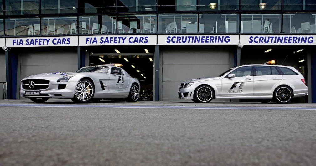 mercedes f1 safety at 2013 F1 Safety Cars: Mercedes SLS GT and C63 AMG