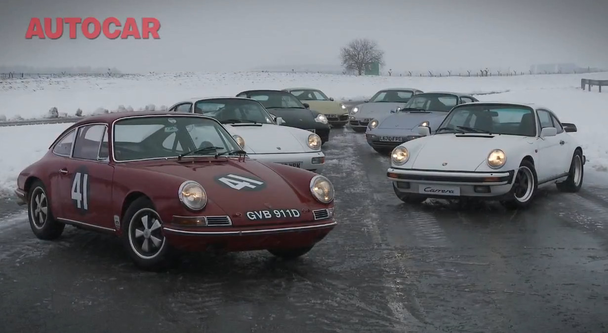 porsche 911 tribute at Autocar Video: Porsche 911 50th Anniversary Tribute