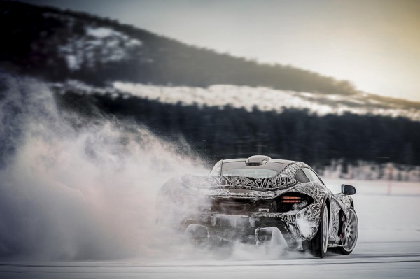McLaren P1 Goes Winter Testing 3 600x399 at McLaren P1 Goes Winter Testing at the Arctic Circle   Video
