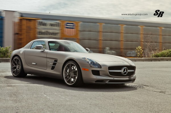 SLS on 20 inch PUR Wheels 1 600x399 at Gallery: Mercedes SLS on 20 inch PUR Wheels
