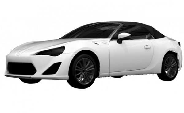 Toyota GT86 Cabrio 1 600x367 at Toyota GT86 Convertible Patents Leaked
