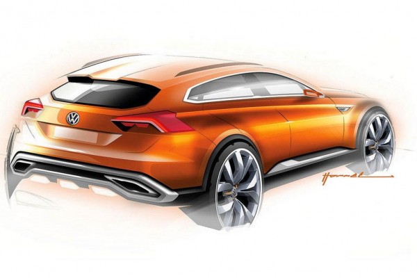 Volkswagen CrossBlue Coupe Concept 2 600x400 at Volkswagen CrossBlue Coupe Concept First Pictures