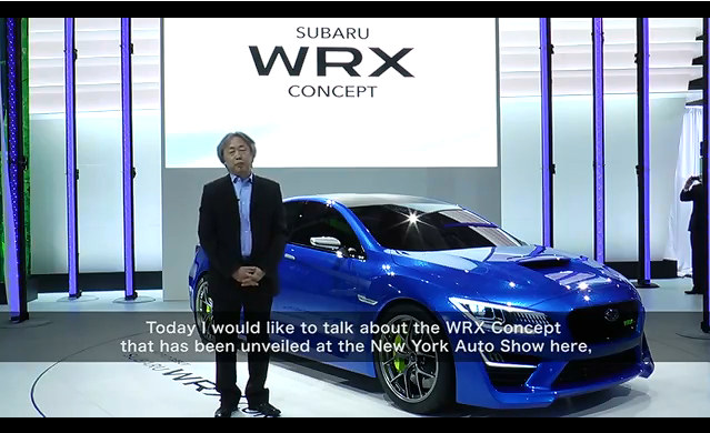 WRX Concept Video at Subaru WRX Concept Explained by Design Chief   Video