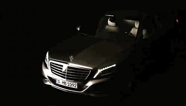 2014 Mercedes S Class OfficialTeaser 600x342 at 2014 Mercedes S Class Officially Teased   Video