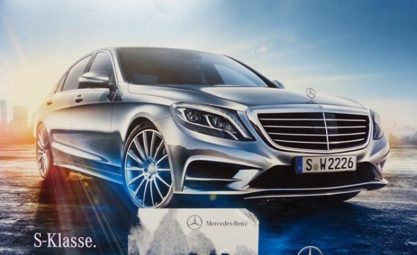 2014 Mercedes S Class bro 1 600x367 at 2014 Mercedes S Class Uncovered in Leaked Print Brochure