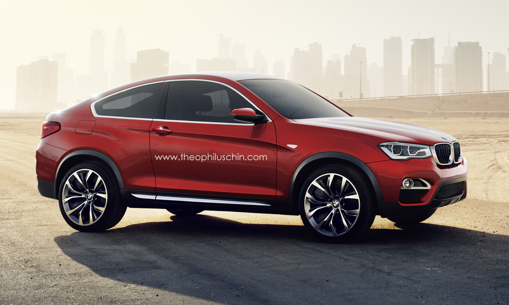 BMW X4 Coupe Rendering 1 at BMW X4 Concept Rendered as a Coupe