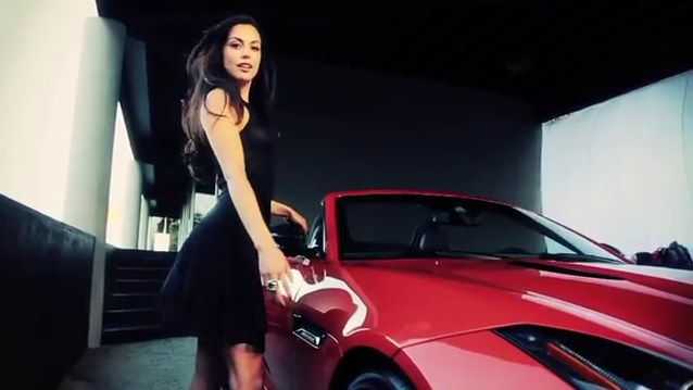 f type PP photoshoot at Jaguar F Type Photo Shoot with Raquel Pomplun   Teaser
