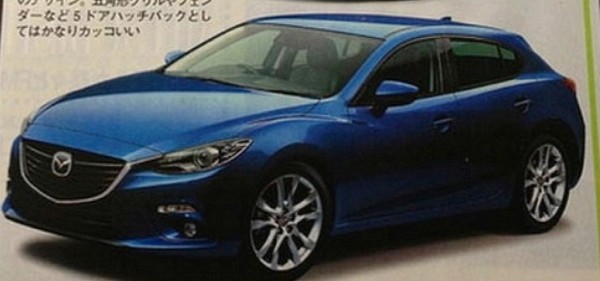 2014 Mazda3 leaked 2 600x281 at 2014 Mazda3   First Pictures Leaked