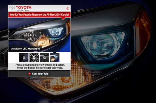 2014 Toyota Corolla 0 600x398 at 2014 Toyota Corolla Previewed In Teaser Pictures