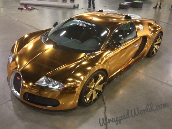 Flo Rida Gold Chrome Bugatti Veyron 1 600x450 at Definition Of Ghastly: Flo Ridas Gold Chrome Bugatti Veyron