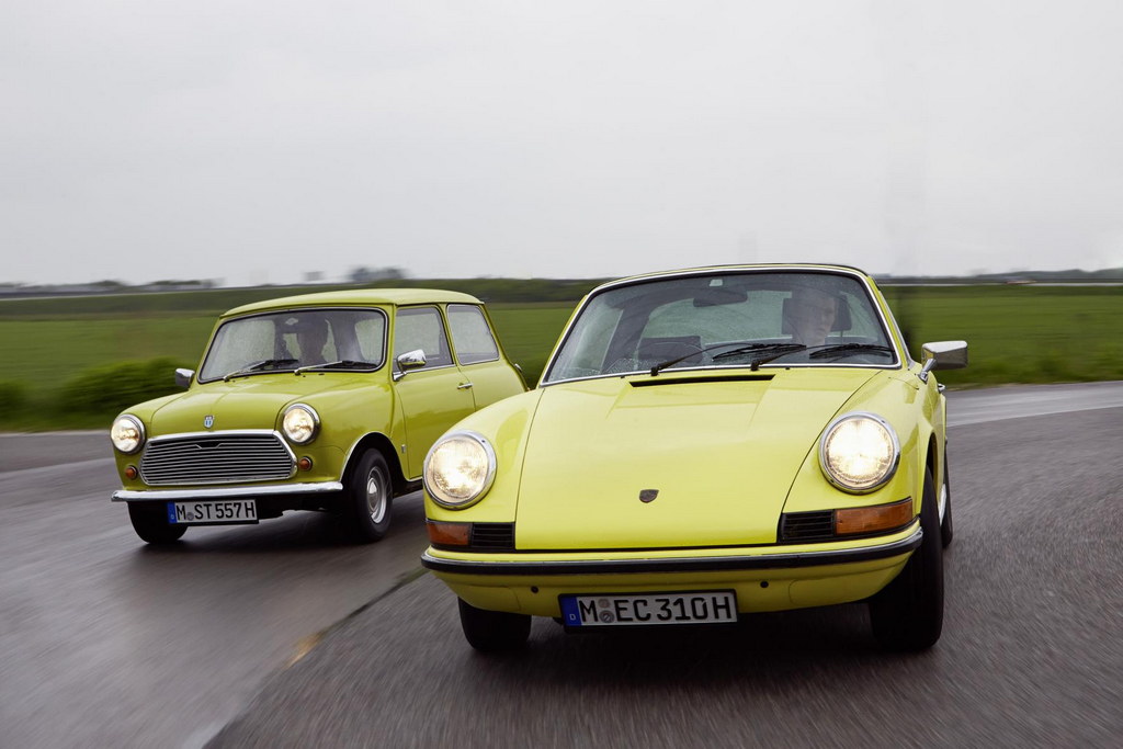 MINI and Porsche 911 1 at Pictorial: Classic MINI and Porsche 911 Hang Out