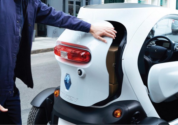 Twizy Cargo 2 600x420 at Renault Reveals Twizy Cargo Commercial Vehicle!