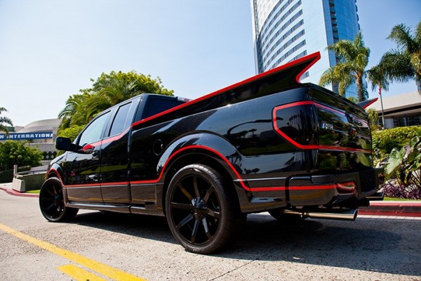 Batmobile inspired F 150 2 600x400 at Batmobile Inspired Ford F 150 Unveiled At Comic Con