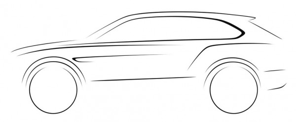 Bentley SUV Sketch 600x247 at Bentley SUV Officially Confirmed For Production