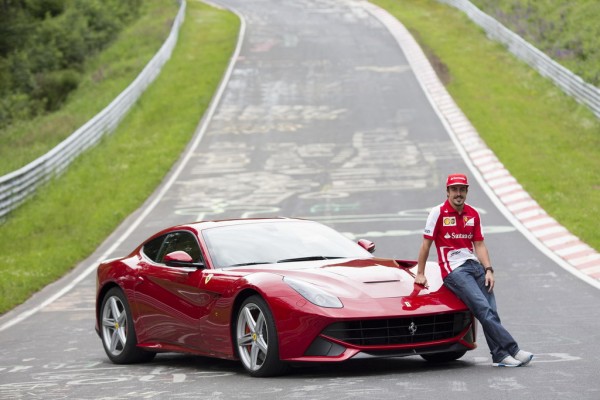 Fernando Alonso RIng 1 600x400 at Fernando Alonso At Nurburgring With Ferrari F12   Interview