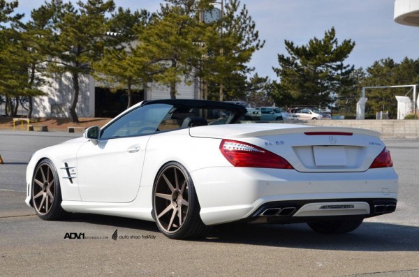 Mercedes SL63 AMG ADV1 1 600x397 at Mercedes SL63 AMG With Bronze ADV1 Wheels   Picture Gallery