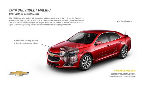 2014 Chevrolet MalibuStartStop 600x358 at 2014 Chevrolet Malibu Gets Standard Stop/Start System