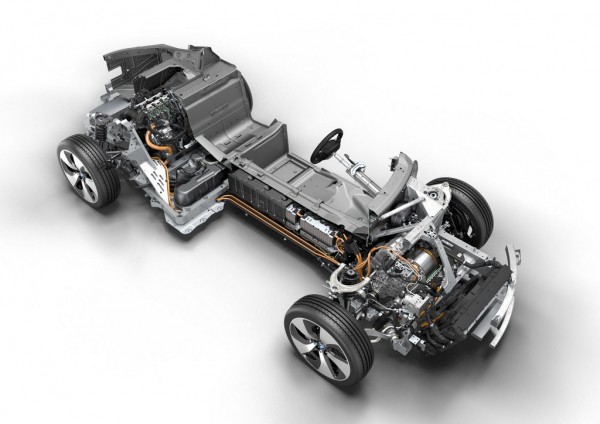 BMW i8 Technical Art 1 600x424 at BMW i8: Technical Specs and Details