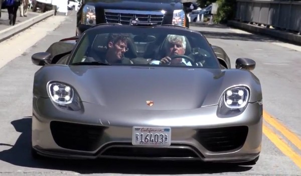 leno 918 review 1 600x350 at Porsche 918 Spyder Review by Jay Leno