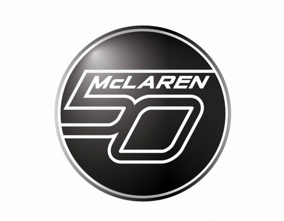 mclaren 50 years logo at McLaren   50 years of history