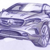 merceds gla sketch 1 175x175 at 2014 Mercedes GLA: Official Details
