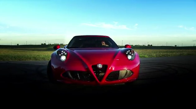 GF 4c test at Giancarlo Fisichella Tests Alfa Romeo 4C