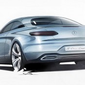 Mercedes S Class Coupe 2 175x175 at Mercedes S Class Coupe Revealed In Design Sketches