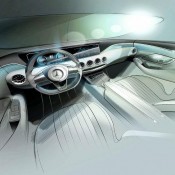 Mercedes S Class Coupe 6 175x175 at Mercedes S Class Coupe Revealed In Design Sketches