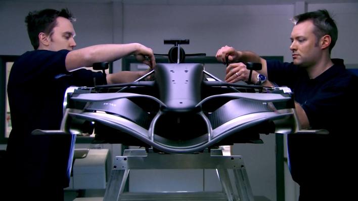 design f1 car screenshot at Infiniti Red Bull Presents The Making of an F1 Car Series