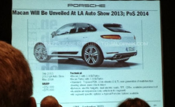 porsche leaked 1 600x367 at Hot Porsche News: Macan Pricing, Cayman and Boxster GTS Specs