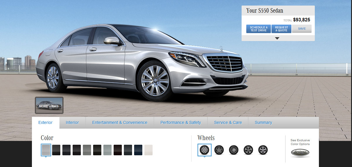 s class config at 2014 Mercedes S Class Online Configurator Goes live
