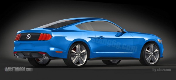 2015 Ford Mustang ren 2 600x274 at 2015 Ford Mustang: New Renderings